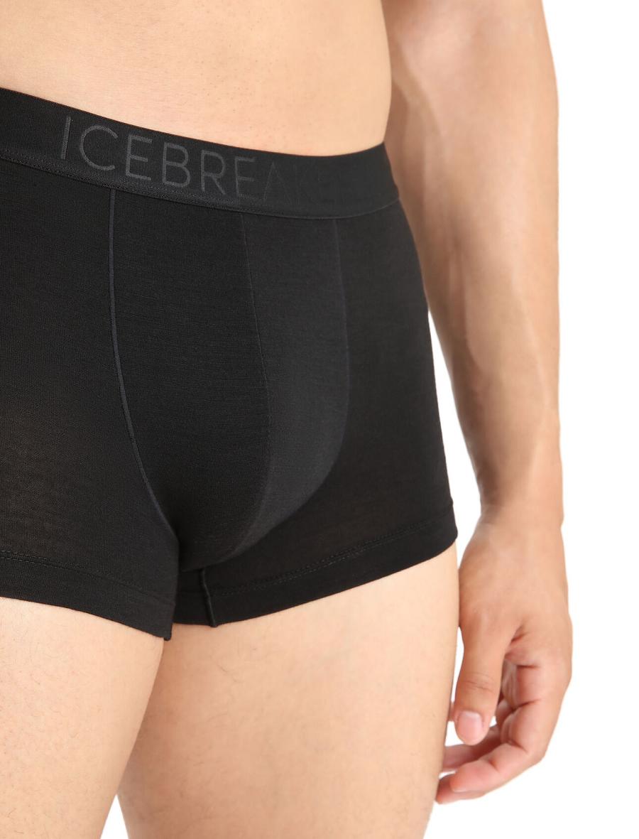 Sous Vêtement Icebreaker Cool-Lite™ Merino Anatomica Trunks Homme Noir | FR 1290MQZA